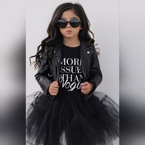 Black Tulle Skirt Girls LARGE